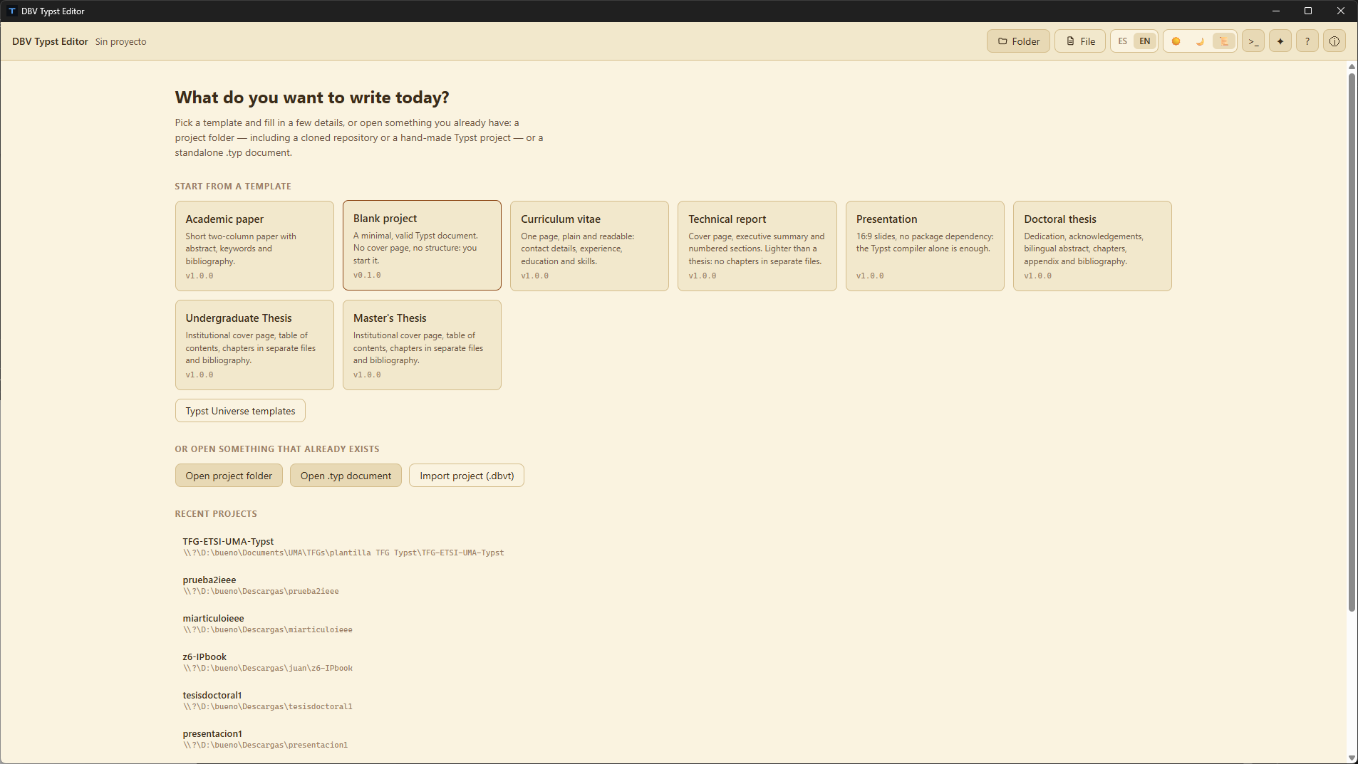 Warm Sepia theme for eye comfort and bilingual UI selector